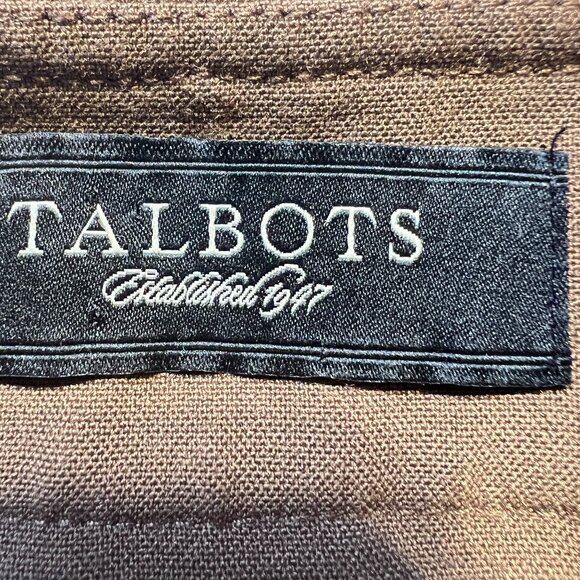 🤎Talbots Brown Tapered Pants – Size 12  Coastal Grandma Minimalist Classic💐 - Picture 4 of 12